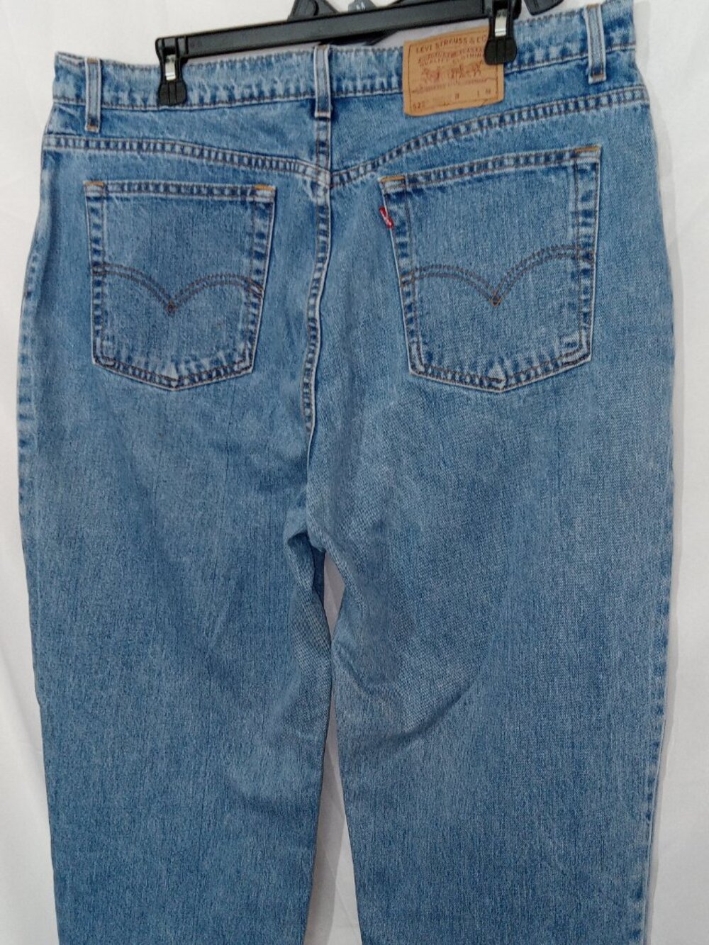 Vintage 90s Levi’s Mom Jeans USA Made High Rise Tapered Med Wash Two Pair Sz 20 - Picture 12 of 16